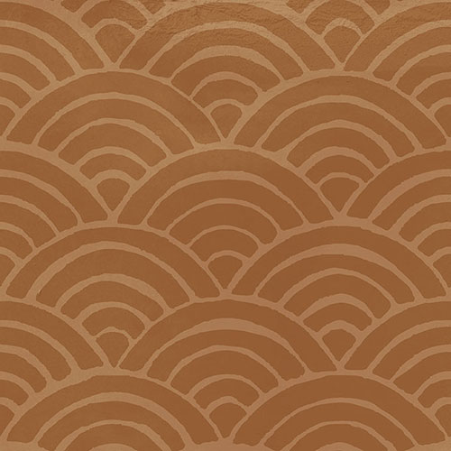 A close-up of a TL 04152 B Orange Cloud 200x200 mm Glossy Finish Ceramic Wall  Subway Tile - 8 mm  with a Glossy finish available at Material Depot in Bangalore